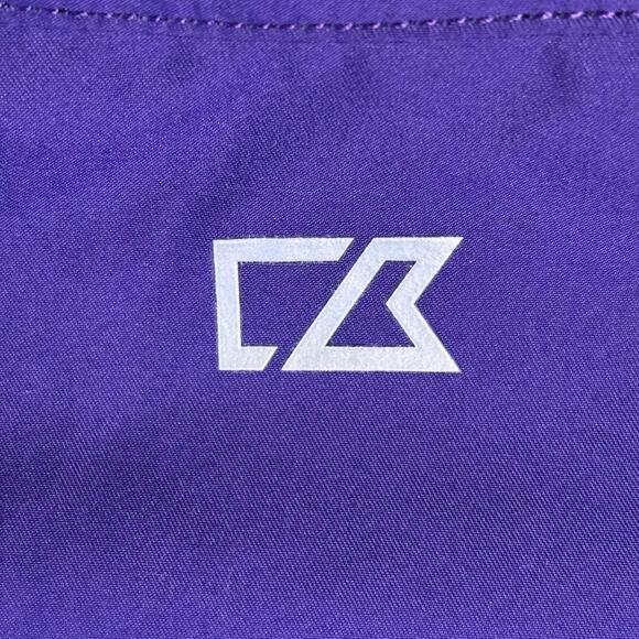 NWT CUTTER & BUCK Purple CB Weathertec Half Zip Pullover Jacket Men’s Size L - Picture 8 of 10